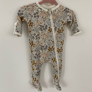 Quincy Mae Bamboo zip footie